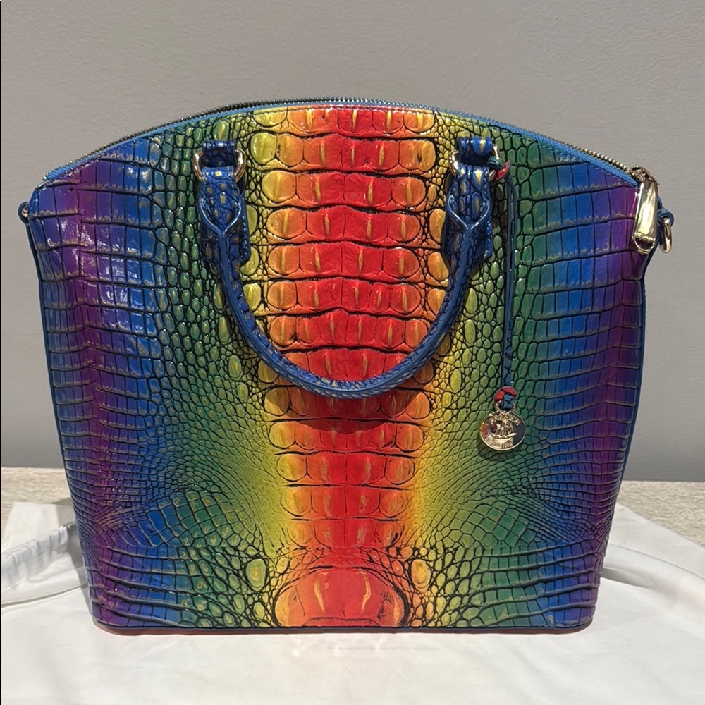 Brahmin Popsicle Hombre Duxbury Satchel bag excellent condition!